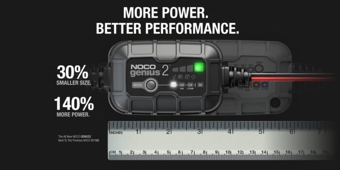 GENUINE NOCO GENIUS 2 6V/12V 2A Smart Battery Charger - Image 2