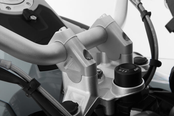 WUNDERLICH HANDLEBAR RISER 38MM SILVER