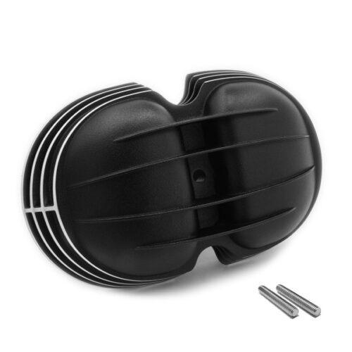 ROCKER COVER 4RIBS WITH POLISHED EDGES - BLACK