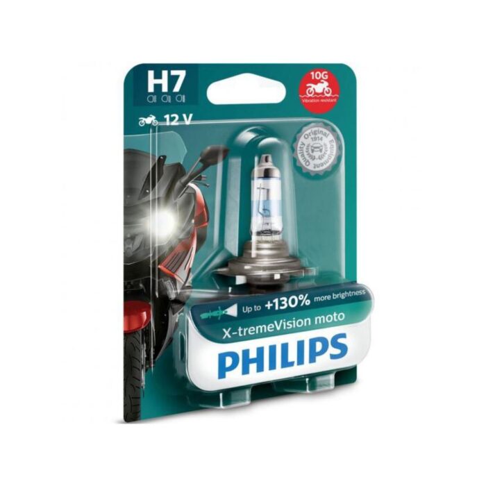 HEADLIGHT BULB H7 PHILIPS +130%
