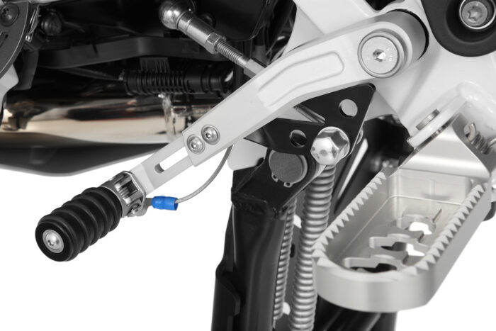 Wunderlich Adjustable gear shift lever CLEVER LEVER - silver