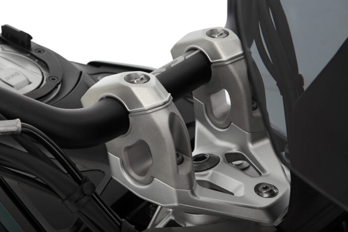 Wunderlich ERGO+ handlebar riser - silver