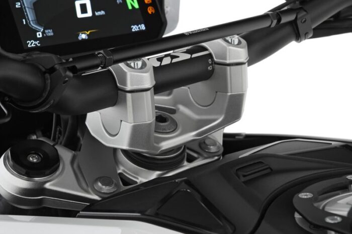 Wunderlich handlebar riser ERGO - silver - 25mm