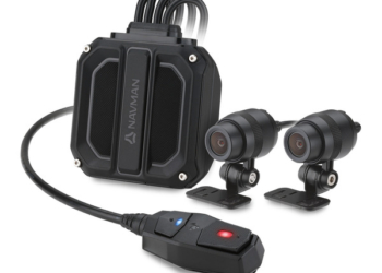 Navman MiVue 820D Motorcycle Dash Cam – Front & Rear Cameras